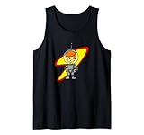 Astro Kid Cartoon - Nostalgia de la Edad Espacial Camiseta sin Mangas