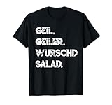 Lustige Schwäbische Wurschdsalad Sprüche T Shirts