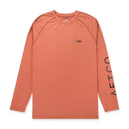 �A�t�R(Aftco) �w�U�[ LS �p�t�H�[�}���X �V���c ���b�h�E�b�h �o�[�� XXL�T�C�Y (Heathered LS Performance Shirt Redwood Burl XL) M61126