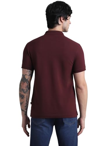 Image of Jack & Jones Men Cotton Polo Collar Slim Fit T-Shirt