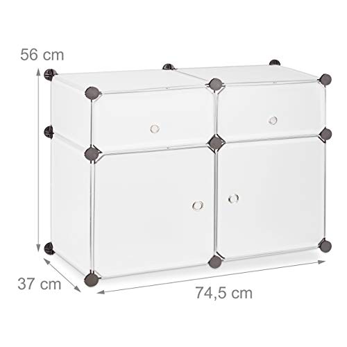 Relaxdays 10021984_50 Scaffale componibile con