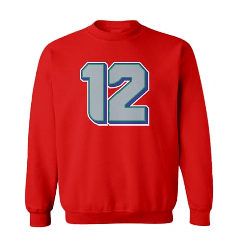Tcombo 12 Jersey - Seattle Best Sports Fans Toddler Fleece Crewneck Sweater