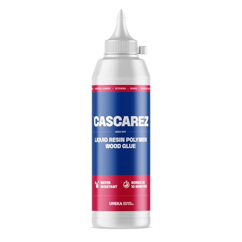 Cascamite Cascarez Wood Adhesive Glue Fast Grab Liquid Resin Polymer, Water Resistant, Strong Bond, Used for General Woodworking Applications - 500ml