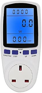 IWILCS Power Meters Energy Monitor, Power Meter Electricity Usage Monitor with Backlight LCD Display, with 7 Monitoring Modes/Backup Battery, Overload Warning Watt Volt Amp KWH Measuring Meter Socket
