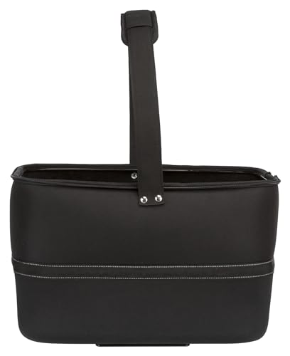 TRIXIE Hundekorb für das Fahrrad vorne bis 6 kg 41 × 47 × 29 cm - Hundefahrradkorb für den Lenker - inklusive Regenhaube für Hundefahrradkorb und Netzabdeckung, 13108