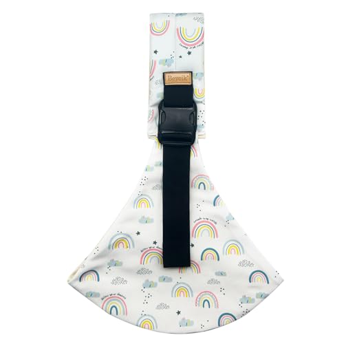 Image of Baby Sling Carrier,Baby Sling,Toddler Carrier,Adjustable and Non-Slip Hip Seat Carriers Carrying 10-30 lbs(Rainbow)