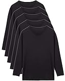 インナーシャツ メンズ 長袖 9分袖 vネック 肌着 5枚組