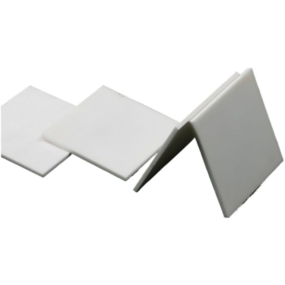 Placas aislantes de fibra cerámica, Láminas de cerámica cuadradas de alúmina 95, paquete de 10, varios tamaños(60X60X1mm)