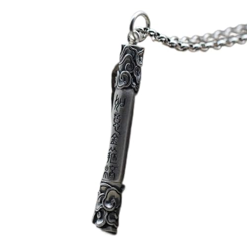 Collier en argent sterling S925 médaillon Sun Kwu ouvrant style vintage