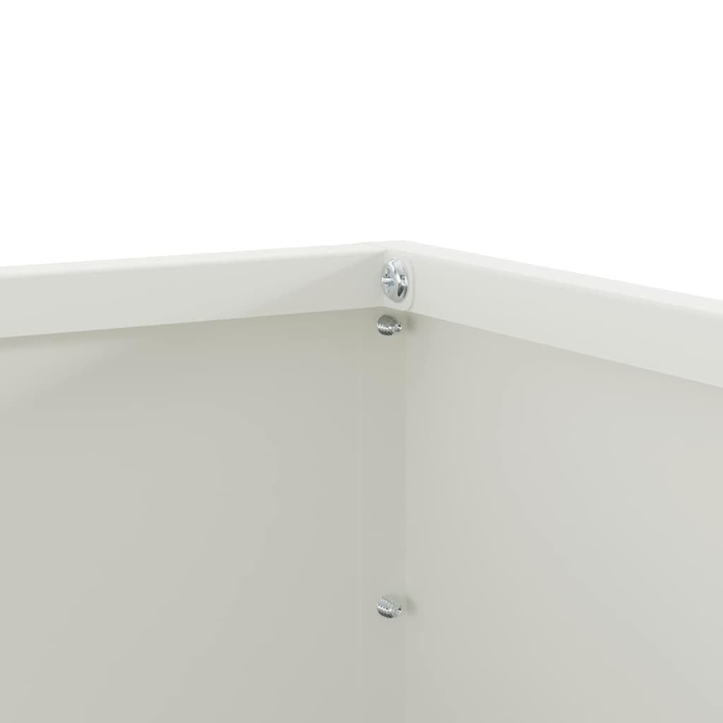 Lot de 6 bordures de gazon en acier 60 x 60 x 13 cm