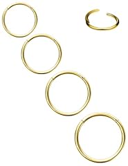 4pc,inner dia.:7/8/9/10mm goldtone