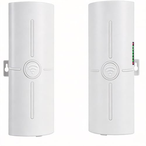 Point to Point Wireless Bridge for Starlink Gen 3 Router & Gen 2 Ethernet Adapter, Outdoor 5.8GHz 3KM Gigabit WiFi Extender, 14dBi High-Gain Antenna, IP65, 2-Pack