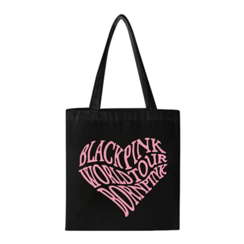 AYVRUOP Blackpink Tote Bag,Blackpink Merch,Bolso de Lona para Mujer Bolso de Hombro...