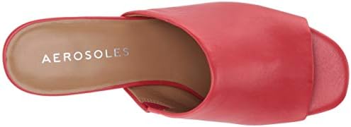 Aerosoles Women's Erie Heeled Sandal, Red Leather, Medium | Image 4
