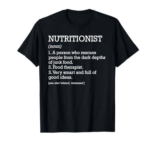 Nutricionista Definición de Trabajo Divertido Especialista en Nutrición Camiseta