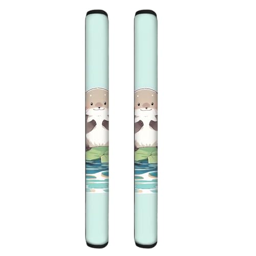 Coffee Print Refrigerator Door Handle Covers Set of 2 Fridge Handle Covers Washable Appliance Handle Covers Keep Your Microwave Oven Stove or Dishwasher Clean