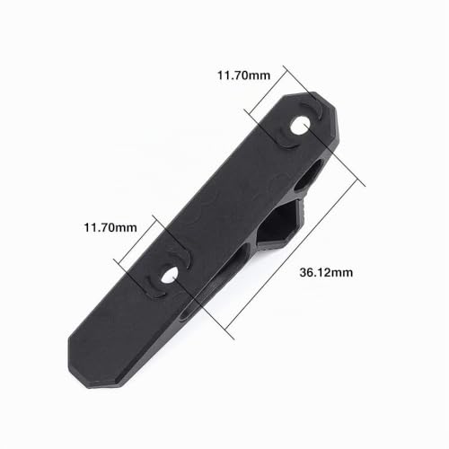 SBGJMY Tactique en Aluminium Incliné Main Arrêt Poignée Avant Foregrip pour Système de Garde de Main Mlok et Keymod Handguard (Noir) – vue 3