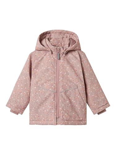 Name It Mädchen Nmfmaxi Pa Jacket AOP Noos, Woodrose, Numeric_104