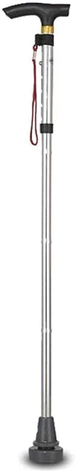 Bâton de marche pour personnes âgées, canne aluminium hauteur réglable