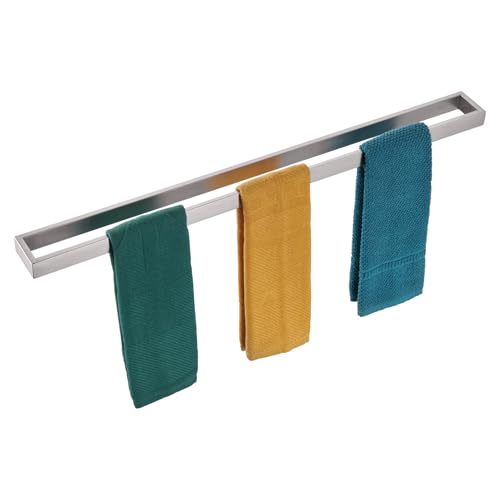 Image of KOKOSIRI Towel Bar Brushed Nickel Bath Towel Hanger Holder 32-Inch Kitchen Rack Stainless Steel for Bathroom Hardware Wall Mount, 1 Pack B4008BR-L32