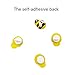 Llxieym 200 Pieces Tiny Wooden Bee Embellishments Painted Flatback Wood Bumble Bee for Craft Scrapbooking DIY Decoration