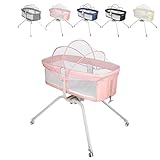 - Avec 4 roues Vientiane silencieuses et verrouillables, qui peuvent être facilement déplacées à n'importe quel endroit, ce qui est pratique pour les parents de prendre soin du bébé.