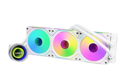 Lian Li GA II Trinity SL-INF 360MM - AIO Liquid Cooler -Pre-Installed ARGB Daisy-chainable Radiator Fans or UNI Fan SL-INF Fans - for Intel® LGA 1700, 1200, 115X, AMD® AM5/AM4 Sockets (GA2T36INW.US) by Lian Li - Used condition - US$109.30