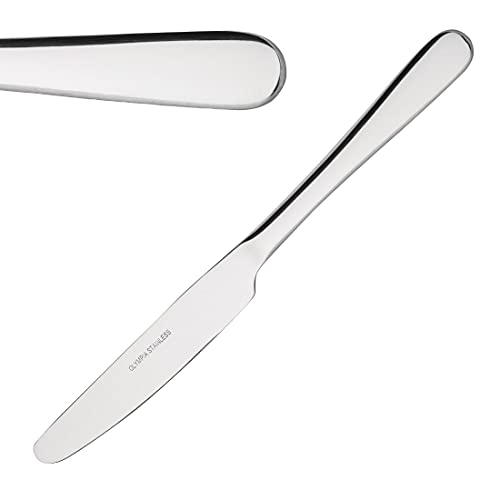Stainless Dinner Knife Solid Handle. Pack quantity: 12