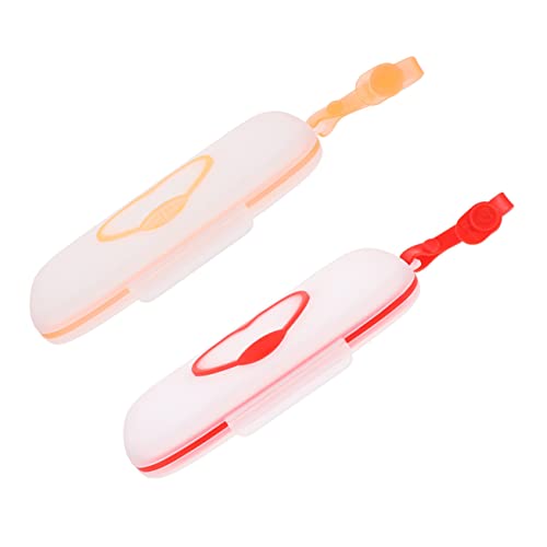 HEMOTON 2Pcs Portable Wipes Box Hanging Wipes Case for Stroller Easy Open Design Durable Lightweight Wipes Dispenser for Travel Home Use