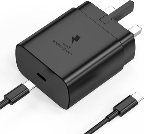 45W Super Fast Charger 2.0 for Samsung,USB Type C Charging Cable and Plug Charge for Galaxy S25/S24 Ultra/S24+/S23 Ultra/S23+/S22 Ultra /S22+/S20 Ultra/A25/A16/A15/A06/A34/A35/A54/A55/M55/Tab S9 S8 S7