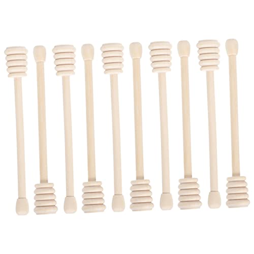 Alipis Honey Stir Wands 10 Pack Jam Stir Wand Wooden Sticks Safe Stirrer for Milk Tea Coffee