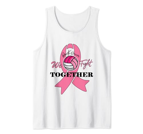 Juntos Luchamos contra el Cáncer de Mama Awarenes Voleibol Pink Out Camiseta sin Mangas