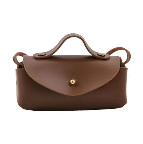 Mini Crossbody Bag Small Retro Handbag PU (Coffee)