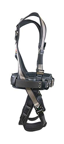 Super Anchor Safety 6151-GSM Deluxe Full Body Harness plus All-Pakka Tool Bag Combo, Medium, Silver