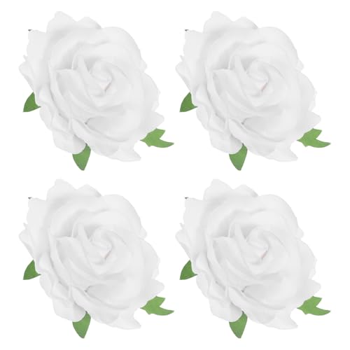 NOLITOY Pinzas Cabello Forma de Roja de Flores para Vestido, 4 Piezas Elegantes para Fiesta Verano y Accesorios para Mujer