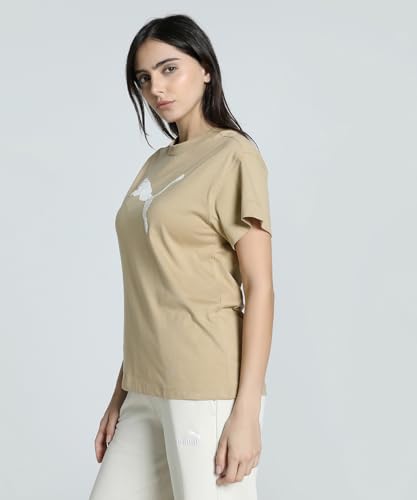 Image of Puma Women's Solid Relaxed Fit T-Shirt