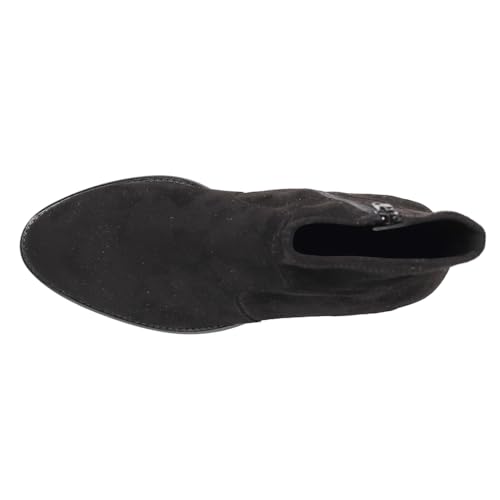 Image of VANELi Womens Henson Round Toe Zippered Casual Boots Ankle Low Heel 1-2 inch - Black
