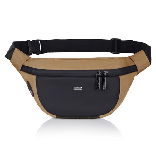 Image of WILDHORN Waist Bags for Men Women I Ultra Strong Stitching Sturdy Zippers Waterproof Pocket Large Fanny Pack for Hiking Travel Camping Running