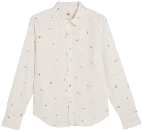 Levi's Damen New Classic Fit Hemd, Lou Ditsy Floral Egret Cotton Linen, XS – Ansicht 5