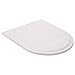 dosige Tapis d'ordinateurs de bureau Gaming circulaire Tapis, base antidérapante, grand tapis de souris, Square Tapis, gel de silice avec poupée de protection, Blanc, 24 * 24 cm