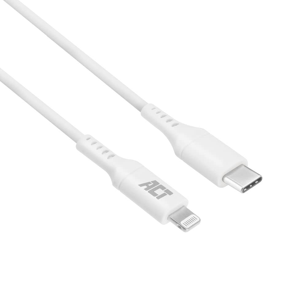 ACT Cavo da USB C a Lightning, cavo Lightning certificato MFI, cavo da USB C a Lightning per iPhone da 1 metro - AC3014