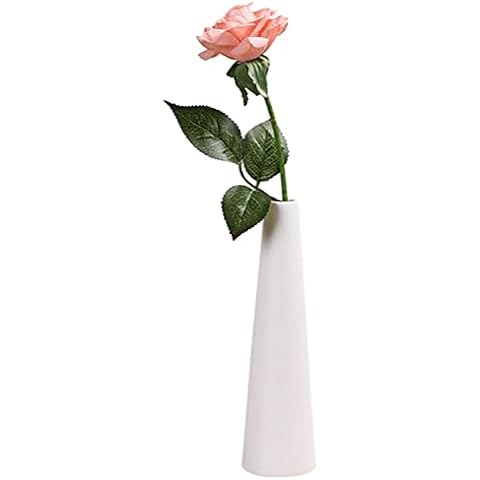 Jarrón decorativo de cerámica blanca Cover
