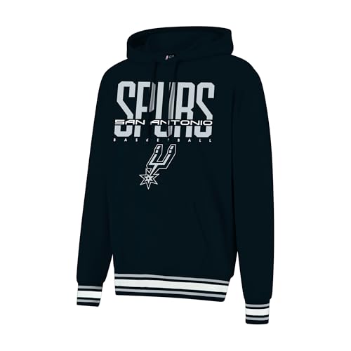 Ultra Game NBA Official Men’s Soft Fleece Hoodie Pullover Sweatshirt - Unisex, San Antonio Spurs, Team Color, Large