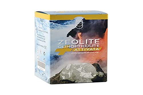 SEB - Zeolite Clinoptilolite Attivata pura al 100% - 200 capsule da 540 mg - Dispositivo medico di classe 2a certificata per uso orale. Prodotta in Italia