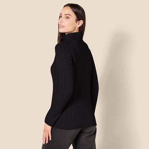Amazon Essentials Women's Fisherman Cable Turtleneck Sweater (Available in Plus Size)3