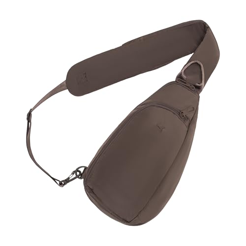 Image of PUMA Women's Myriad Sling, Sporty Hands-Free Bag with Reversible Strap & Dual Compartments, Flat Brown, One Size