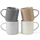famiware Nebula 4 Pieces Coffee Mug, 12 oz Catering Mugs with Handle for Coffee, Tea, Cocoa, Milk, M
