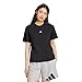 Adidas Women's Essentials SMALL Logo Cotton T-Shirt, Black/White, XXL