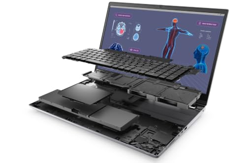Image of Dell Precision 7780 Mobile Workstation 17.3 inch FHD Laptop, Intel Core i9-13950HX, 32GB RAM, 512GB NVMe SSD, NVIDIA RTX A1000 6GB, HDMI, USB-C, Wi-Fi, BT - Windows 11 Pro - AI Copilot, Grey