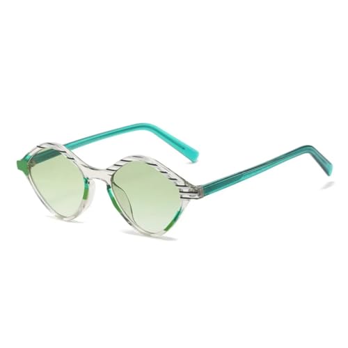 Lunettes de soleil de qualité supérieure finitions soignées style rétro polygone